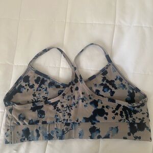 Savvi Stylish  Blue and Cream Women's Sports Bra
